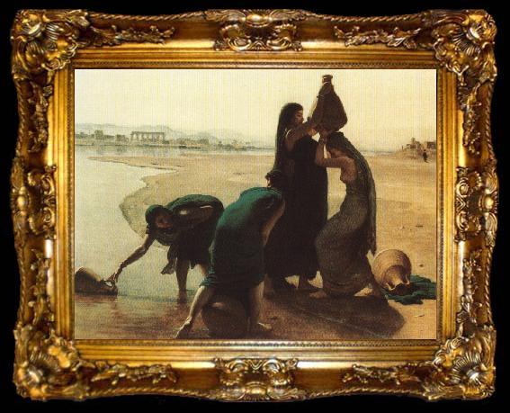 framed  leon belly Fellaheen Women by the Nile., ta009-2